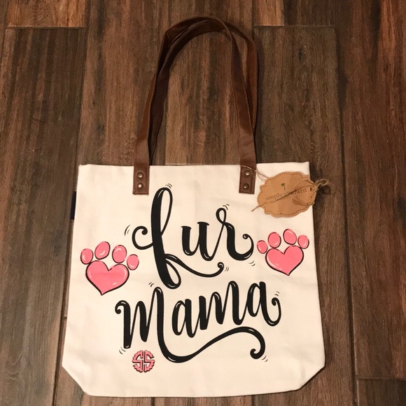 🐶 NWT Simply Southern “Fur Mama” shoulder bag - Picture 1 of 10